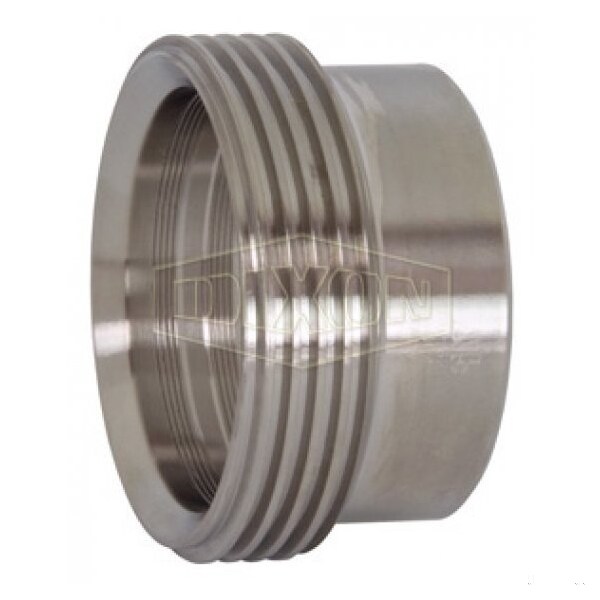 Recessless Ferrule, 2 in Nominal, Thread Beveled Seat End Style, 304 SS, Domestic